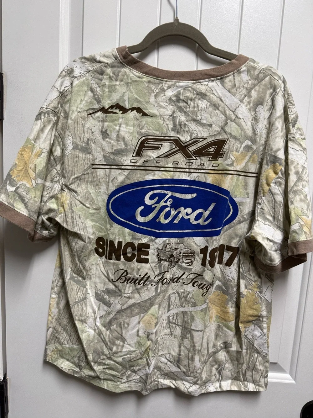 Ford Camo Logo Tee - Beige/Brown - Picture 2 of 4